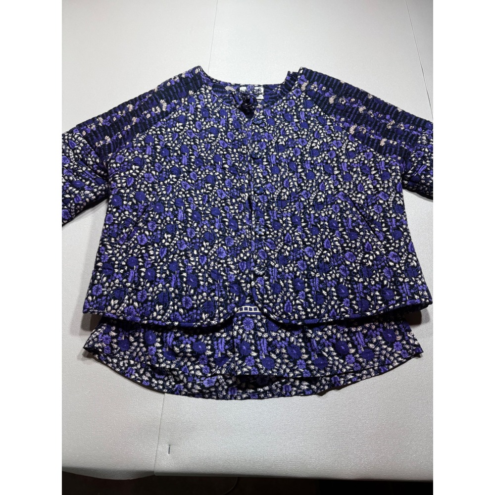 Ulla Johnson Purple Floral Blouse Jacket